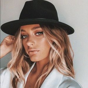 Brixton Messer Black Fedora Hat